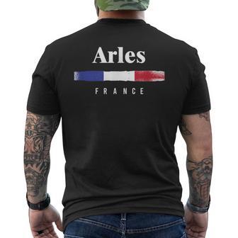 Arles French Flag Nom Deille En France T-shirt imprimé au dos - Cadeauxyz