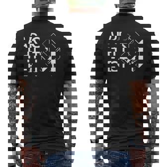 Arquitecto Arquitectura Moderna Camiseta Hombre Estampado Espalda - Regaloses