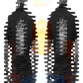 Art Fractal Sunburst Abstrait D'énergie Lumineuse T-shirt imprimé au dos - Cadeauxyz