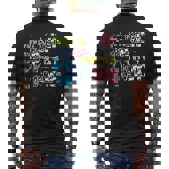 Asl American Sign Language 4Th Of July Faith Hope Love Men's T-shirt Back Print - Monsterry