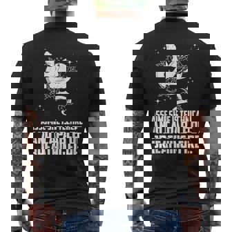 Assume She Is Technical And Capable Of Breathing Fire Men's Back Print T-Shirt - Monsterry