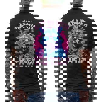 Autism Rizz Em With The Tism Meme Autistic Opossum Men's T-shirt Back Print - Thegiftio UK