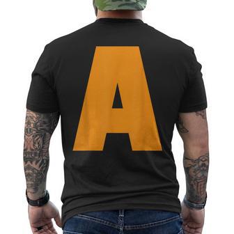 Avec Initiale Avec Lettre A T-shirt imprimé au dos - Cadeauxyz