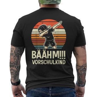 Bäähmorschulkindorschule Preschool Child Boy T-Shirt mit Rückendruck - Geschenkecke