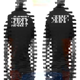 Baby Security Costume Toddler Infant Security Guard Officer Men's T-shirt Back Print - Monsterry