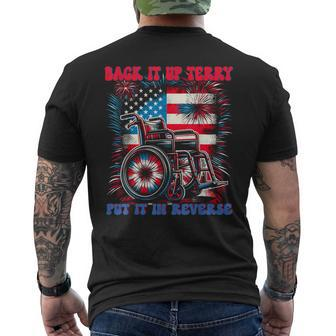 Back Up Terry Put It In Reverse Firework Retro 4Th Of July Men's T-shirt Back Print - Monsterry UK