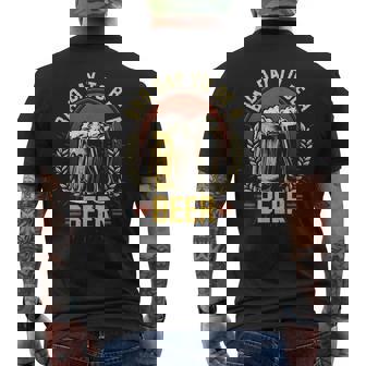 Bad Day To Be A Beer Beer Drinking Men's T-shirt Back Print - Monsterry