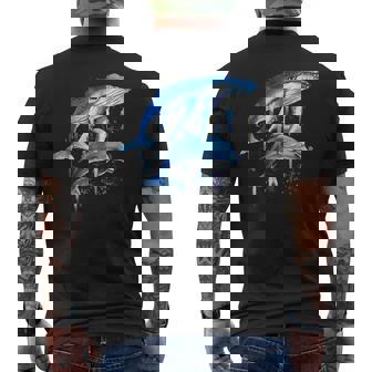 Balena Blu Delfino Tuffatore Balene Focena Delfino T-shirt da uomo con stampa posteriore - Novitaregali