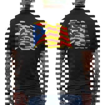 Bandera De Cataluña Independencia Catalana De Cataluña Camiseta Hombre Estampado Espalda - Regaloses