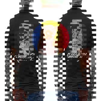 Bandera Rumana Rumania Chica Rumana Camiseta Hombre Estampado Espalda - Regaloses