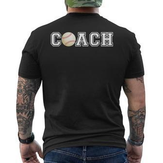 Baseball Coach T Sports For Baseball Trainer Men's T-shirt Back Print - Monsterry