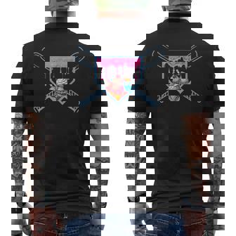 Baseball Home Plate Social Club For Boy Ice Cream Drip Men's T-shirt Back Print - Monsterry