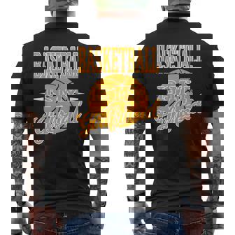 Basketball Is My Girlfriend Basketball Men's T-shirt Back Print - Monsterry