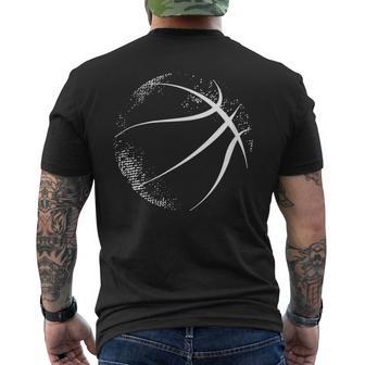 Basketball Silhouette Basketball T-Shirt mit Rückendruck - Geschenkecke