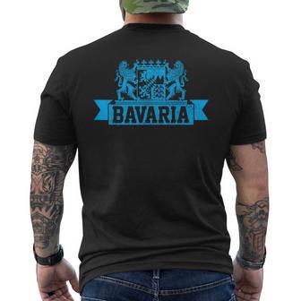 Bavaria Bavaria Bavarian Flag Pride Souvenir T-Shirt mit Rückendruck - Geschenkecke