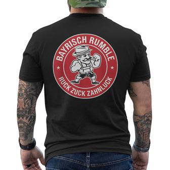 Bayrisch Rumble Ruck Zuck Zahnluck T-Shirt mit Rückendruck - Geschenkecke