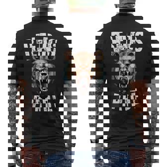 Bears Mascot Back To School Spirit Pride Sport Fans Game Day Men's T-shirt Back Print - Monsterry