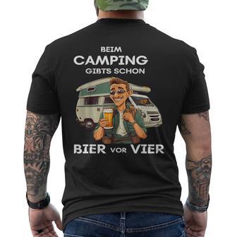 Beim Camping Gibts Schon Bierorier T-Shirt mit Rückendruck - Geschenkecke