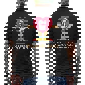 Bentornato Fidanzato Marito Moglie Fidanzata Soldato Abbraccio T-shirt da uomo con stampa posteriore - Novitaregali
