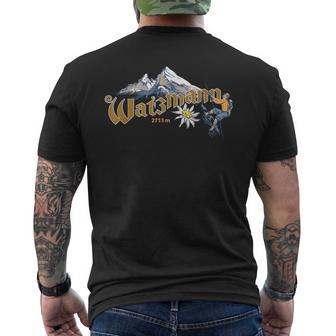 With Bergsteiger Climbs On The Berg Watzmann In Berchtesgaden T-Shirt mit Rückendruck - Geschenkecke