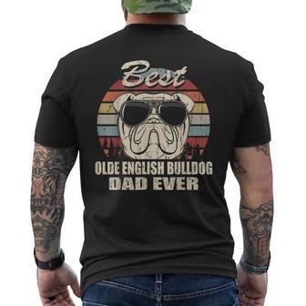 Best Olde English Bulldog Dad Everintage Retro T-Shirt mit Rückendruck - Geschenkecke