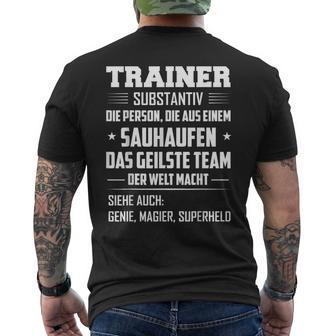 Best Trainer Coach Football Handballolleyball T-Shirt mit Rückendruck - Geschenkecke