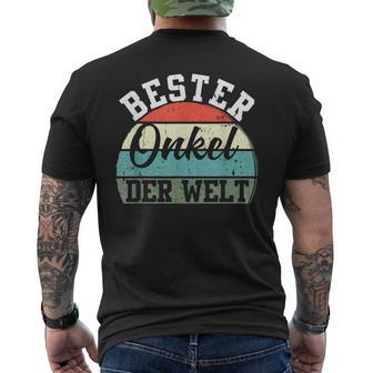 Bester Uncleater Der Weltintage Retro Father's Day T-Shirt mit Rückendruck - Geschenkecke