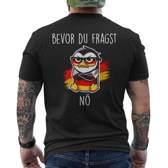 Bevor Du Fraken Nein T-Shirt mit Rückendruck - Geschenkecke