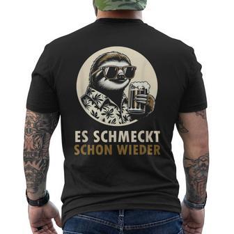 Bier Schmeckt Schon Wieder German T-Shirt mit Rückendruck - Geschenkecke