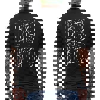 Big Bro Older Brother Boys Matching Siblings Family Men's T-shirt Back Print - Monsterry