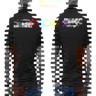 Bingo Player Bingo Game Lover Men's T-shirt Back Print - Thegiftio UK