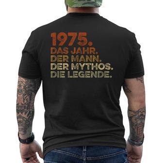 Birthday intage 1975 Man Myth Legend T-Shirt mit Rückendruck - Geschenkecke