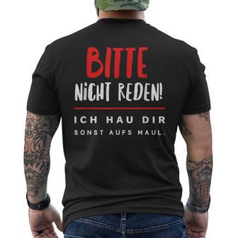 Bitte Nicht Rreden Ich Star O S T-Shirt mit Rückendruck - Geschenkecke