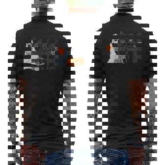 Black Labrador Halloween Men's T-shirt Back Print | Mazezy