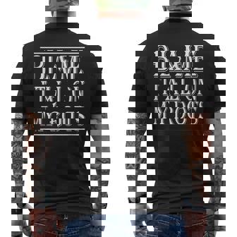 Blame It All On My Roots Western Country Redneck Men's T-shirt Back Print - Monsterry