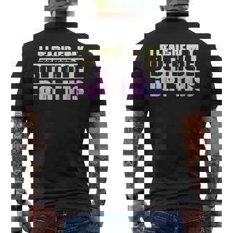 I Bleached My Butthole For This Hippie Men's T-shirt Back Print | Mazezy