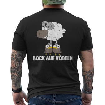 Bock Aufögeln Lustiger Spruch T-Shirt mit Rückendruck - Geschenkecke