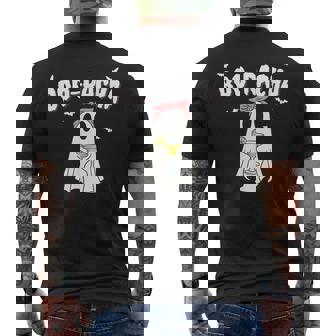 Boo-Racha Halloween Ghost Margarita Borracha Men's T-shirt Back Print - Thegiftio UK
