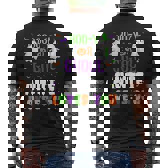 Boo-Y Or Ghoul Auntie Loves You Baby Boo Halloween Gender Men's T-shirt Back Print - Thegiftio UK