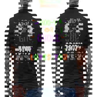 Boo-Y Or Ghoul Mommy Loves You Baby Boo Halloween Gender Men's T-shirt Back Print - Monsterry