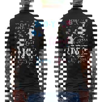 Boo-y Or Ghoul Uncle Loves You Baby Boo Halloween Gender Men's Back Print T-Shirt - Monsterry