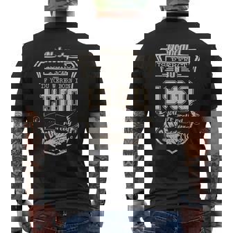 Born In Nobody Is Perfect But If You Were Born In 1960 You're Pretty Damn Close Men's T-shirt Back Print - Monsterry