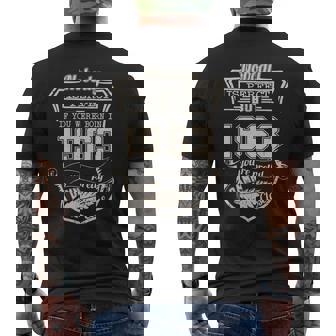 Born In Nobody Is Perfect But If You Were Born In 1963 You're Pretty Damn Close Men's T-shirt Back Print - Monsterry