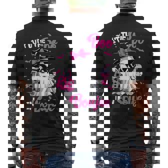 Boujee Boo Jee Spooky Ghost Pink Halloween Pumpkin Costumes Men's T-shirt Back Print - Monsterry