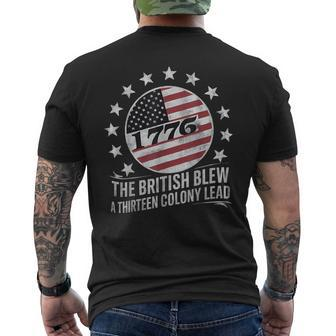 The British Blew A 13 Colony Lead 4Th Of July Men's T-shirt Back Print - Monsterry AU