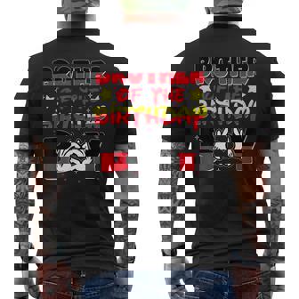 Brother Of The Birthday Boy Mouse Family Matching Men's T-shirt Back Print - Thegiftio UK