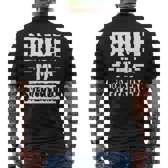 Bruh I'm A Superhero Lazy Halloween Costume Party Men's T-shirt Back Print - Thegiftio UK