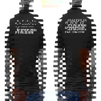 My Bucket List Keep Breathing Men's Back Print T-Shirt - Monsterry