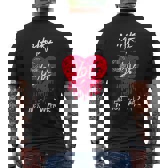 Camicia Con Scritta Make Love Not War Con Scritta Make Love Not War Lingua Italiana Non Garantita T-shirt da uomo con stampa posteriore - Novitaregali