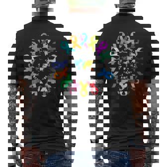 All Cancer Matters Awareness Fight Cancer Ribbon Support Men's T-shirt Back Print - Monsterry